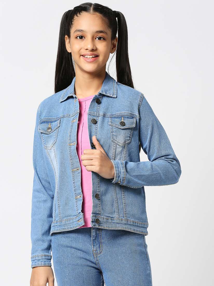 Ladies navy denim jacket online