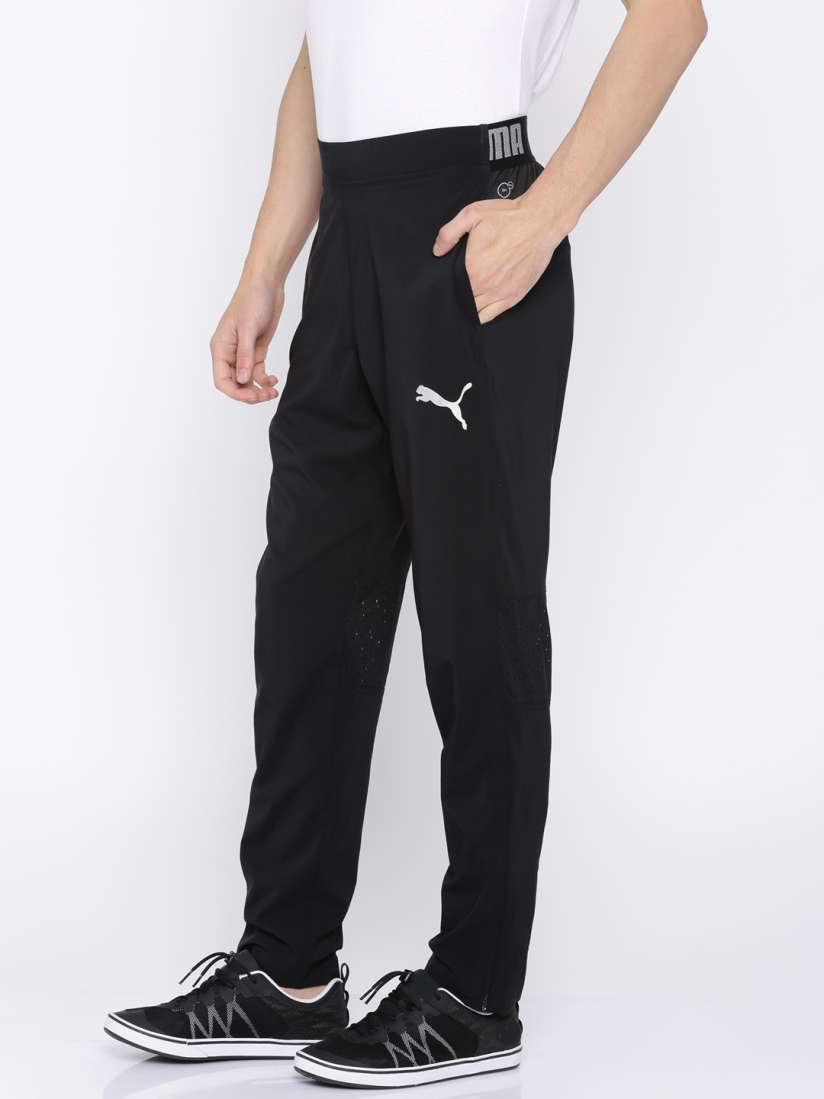 Buy Puma Black VENT STRETCH Archive Track Pants Track Pants for Men 2088115 Myntra