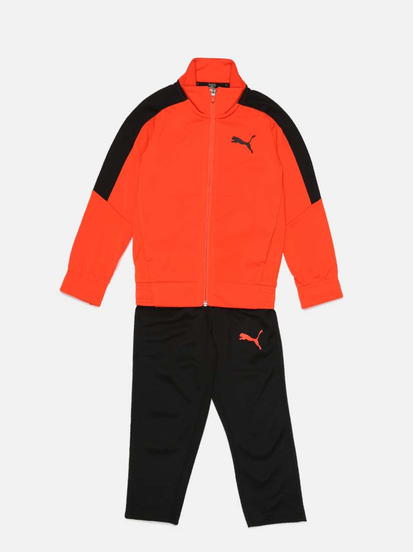 Black and orange puma tracksuit shop