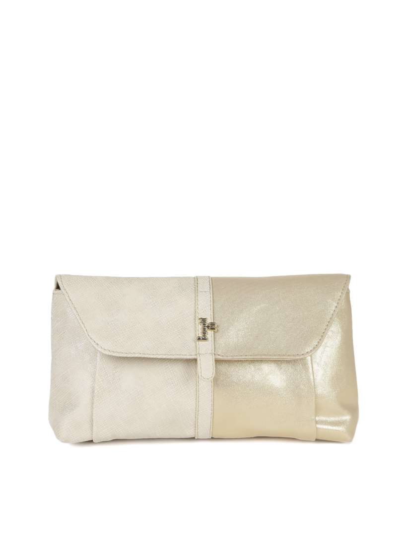 Baggit golden clutch discount
