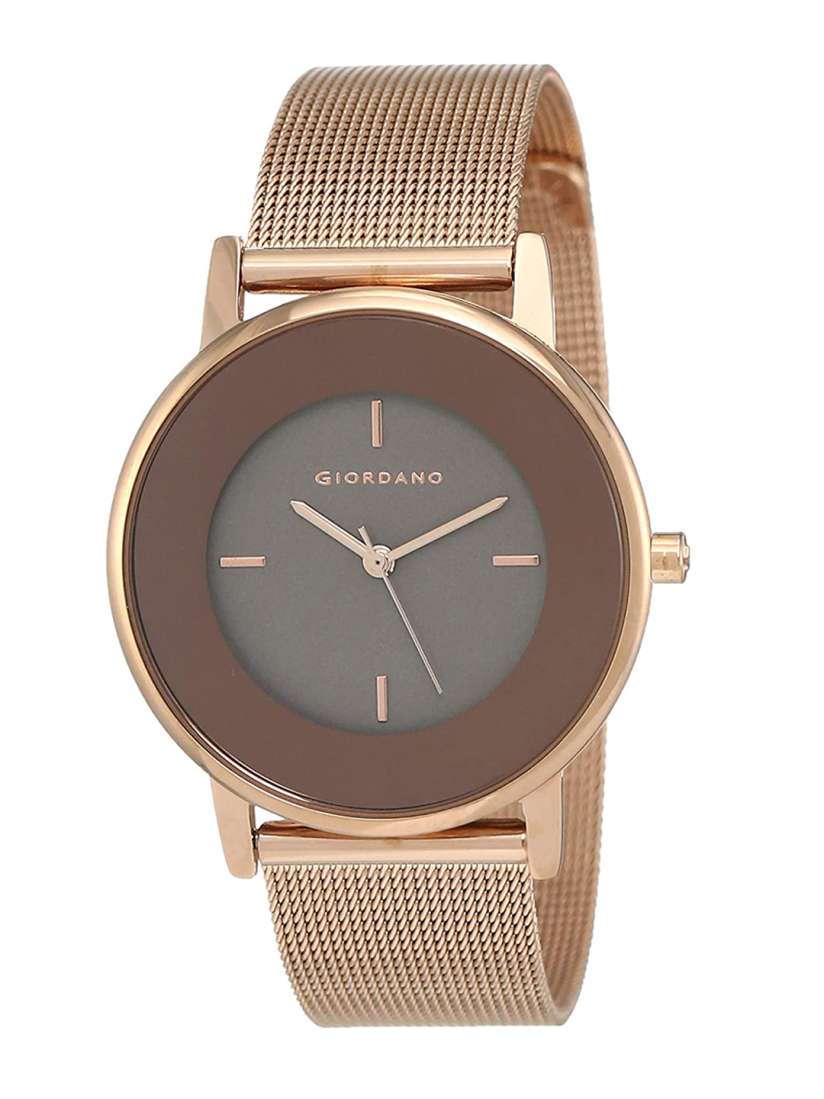 Buy GIORDANO Women Rose Gold Toned Dial Rose Gold Plated Bracelet Style Straps Analogue Chronograph Watch Watches for Women 20882014 Myntra