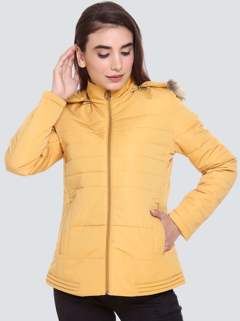Buy DARTICA Women Yellow Lightweight Hooded Parka Jacket Jackets for Women 20883394 Myntra