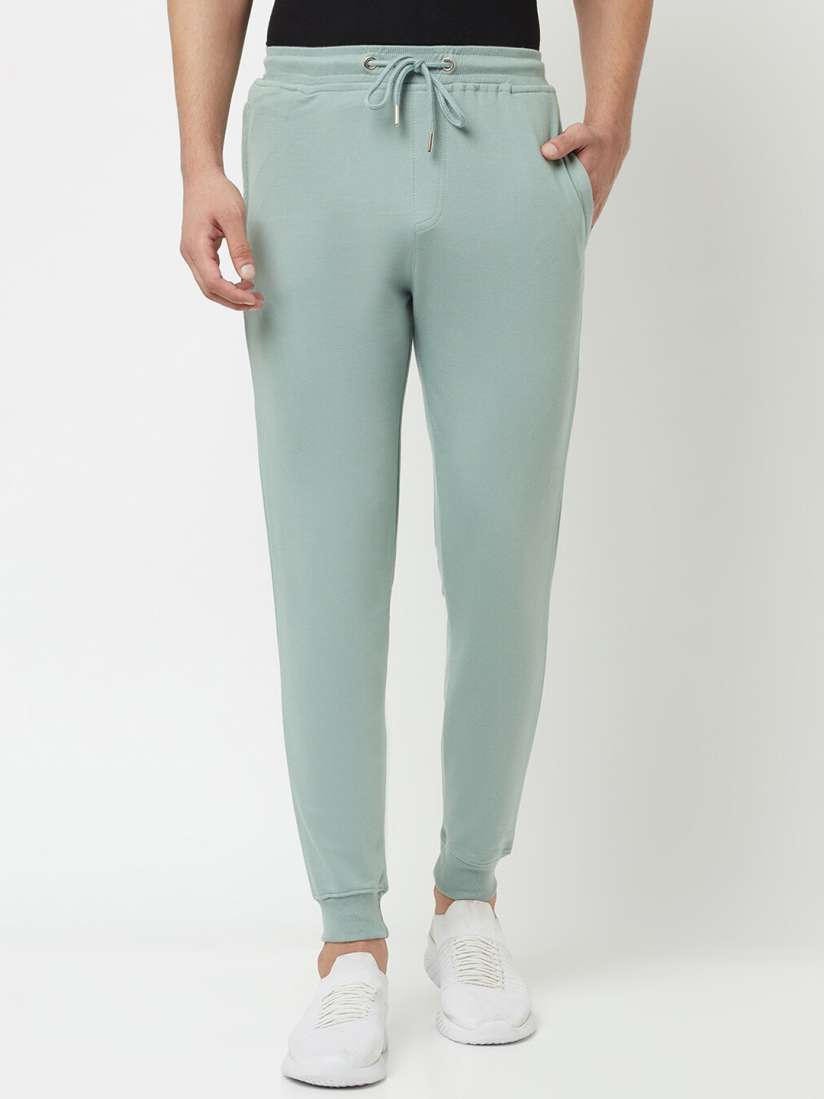 Buy THE DAILY OUTFITS Men Blue Solid Straight fit Cotton Joggers Track Pants for Men 20884206 Myntra