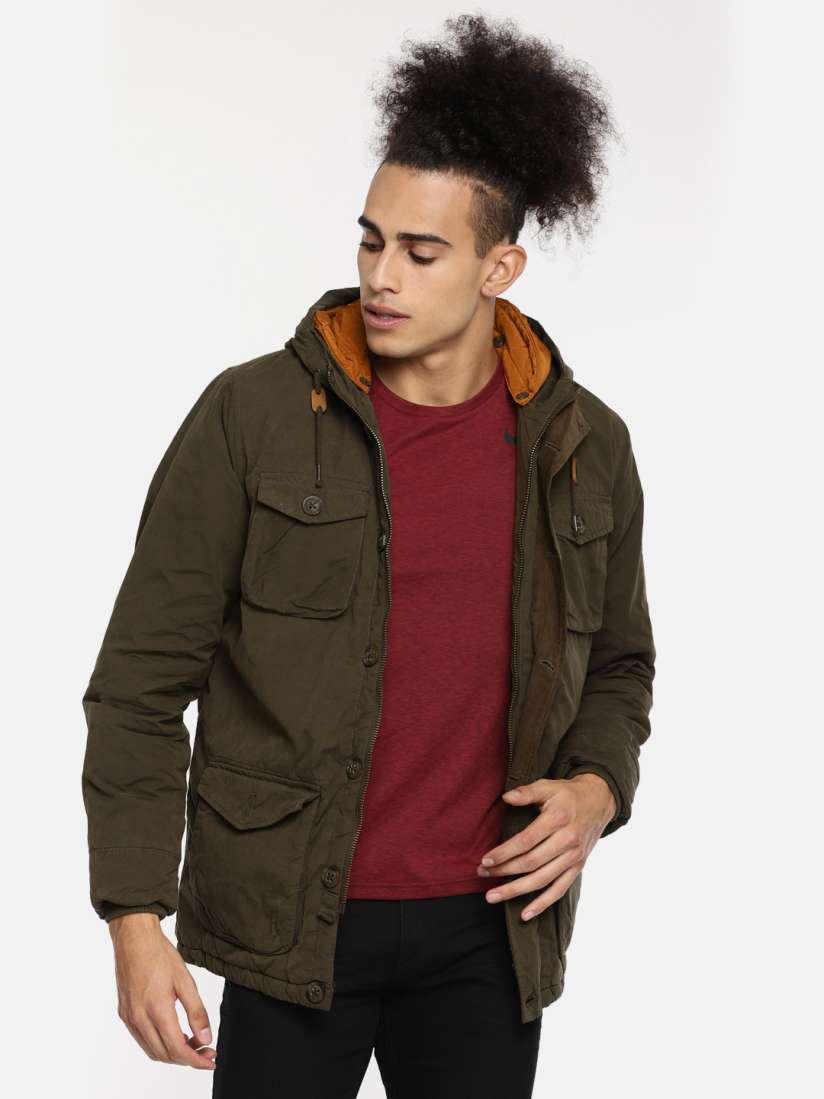 Buy Pepe Jeans Men Olive Green Solid Tailored Jacket Jackets for Men 2088450 Myntra