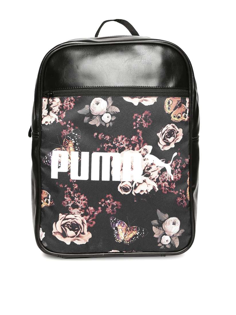 Buy Puma Unisex Black Printed Campus Backpack Backpacks for Unisex 2088540 Myntra