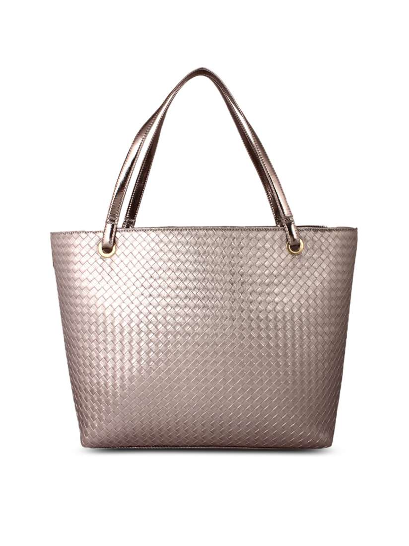Metallic grey handbags deals