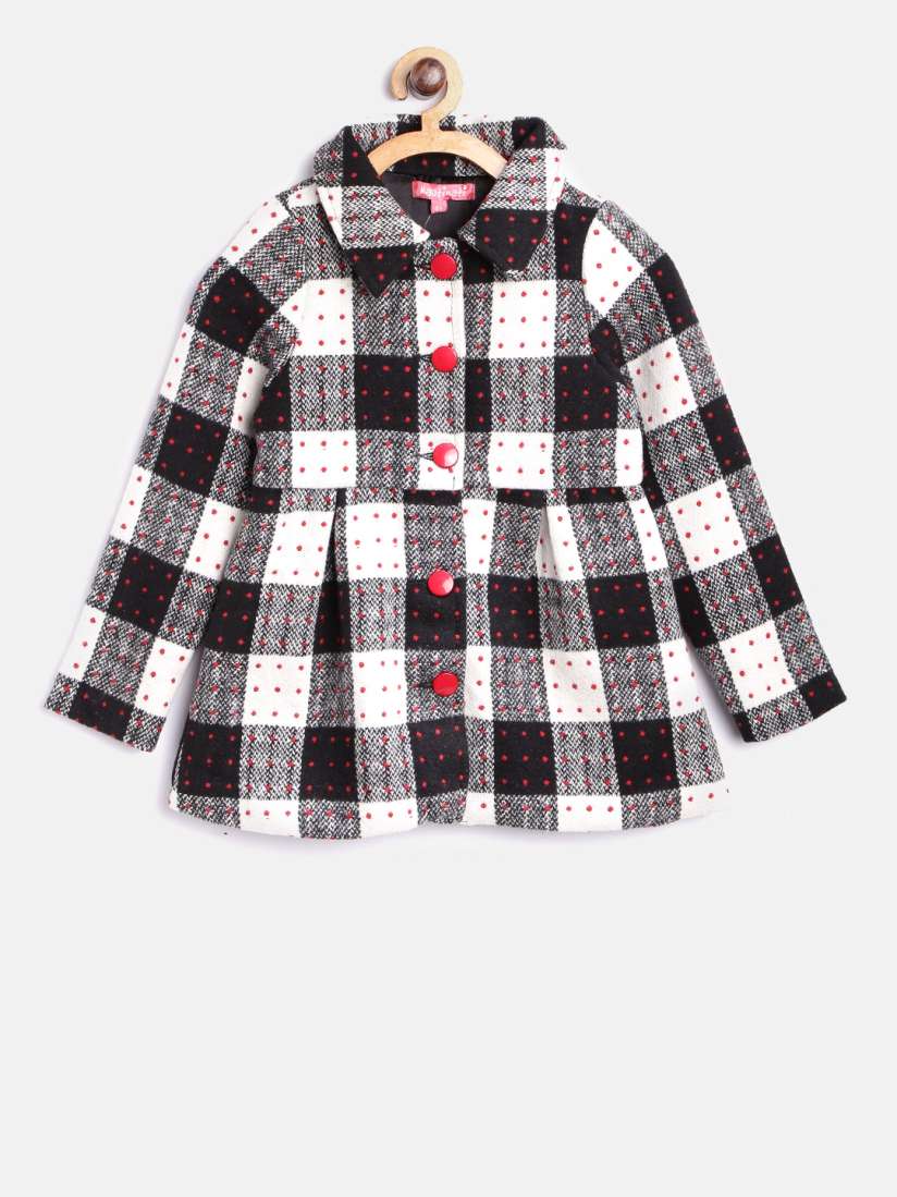 Buy Nauti Nati Girls Black Patterned Tailored Jacket Jackets for Girls 2089261 Myntra