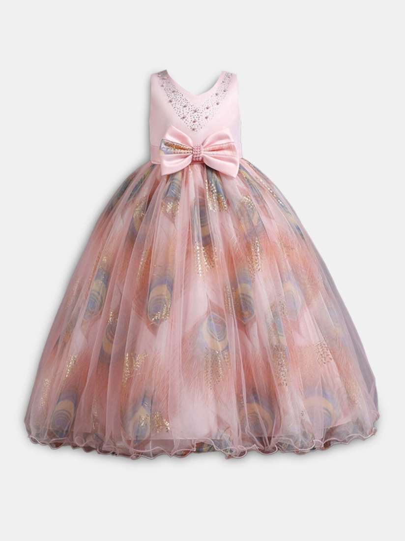 Pink Hopscotch Ladies Dresses Buy Hopscotch Girls Pink Round Neck