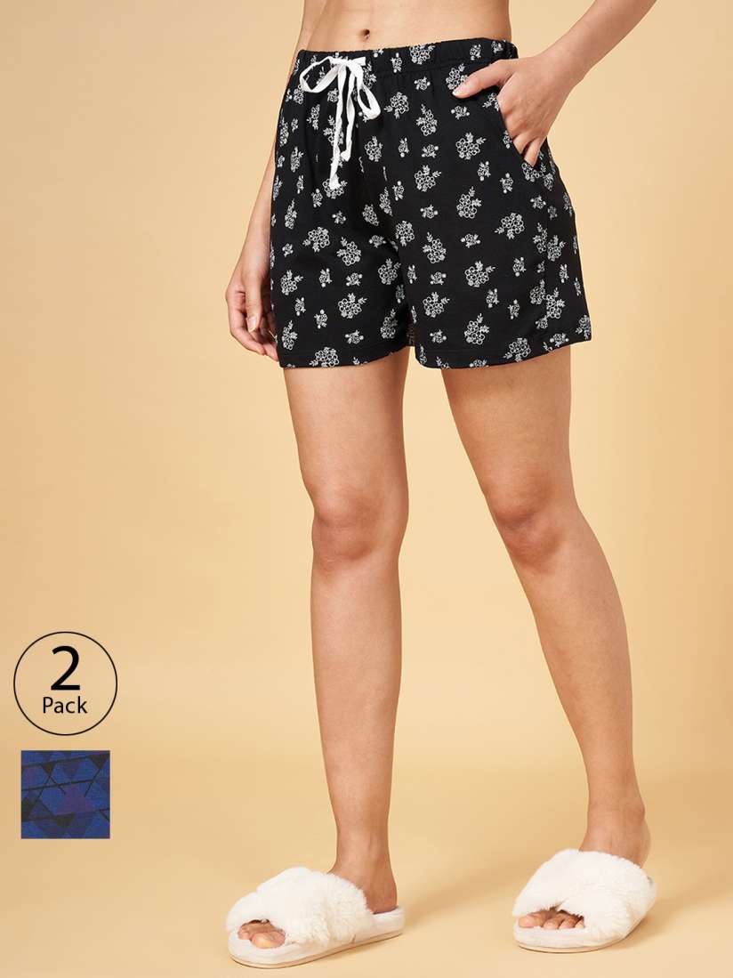 Black lounge shorts womens clearance