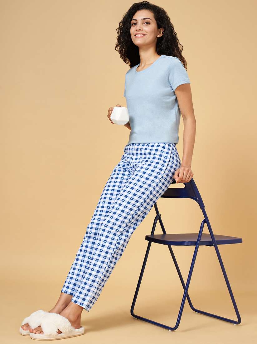 Buy YU by Pantaloons Women Blue White Night suit Night suits for Women 20899306 Myntra