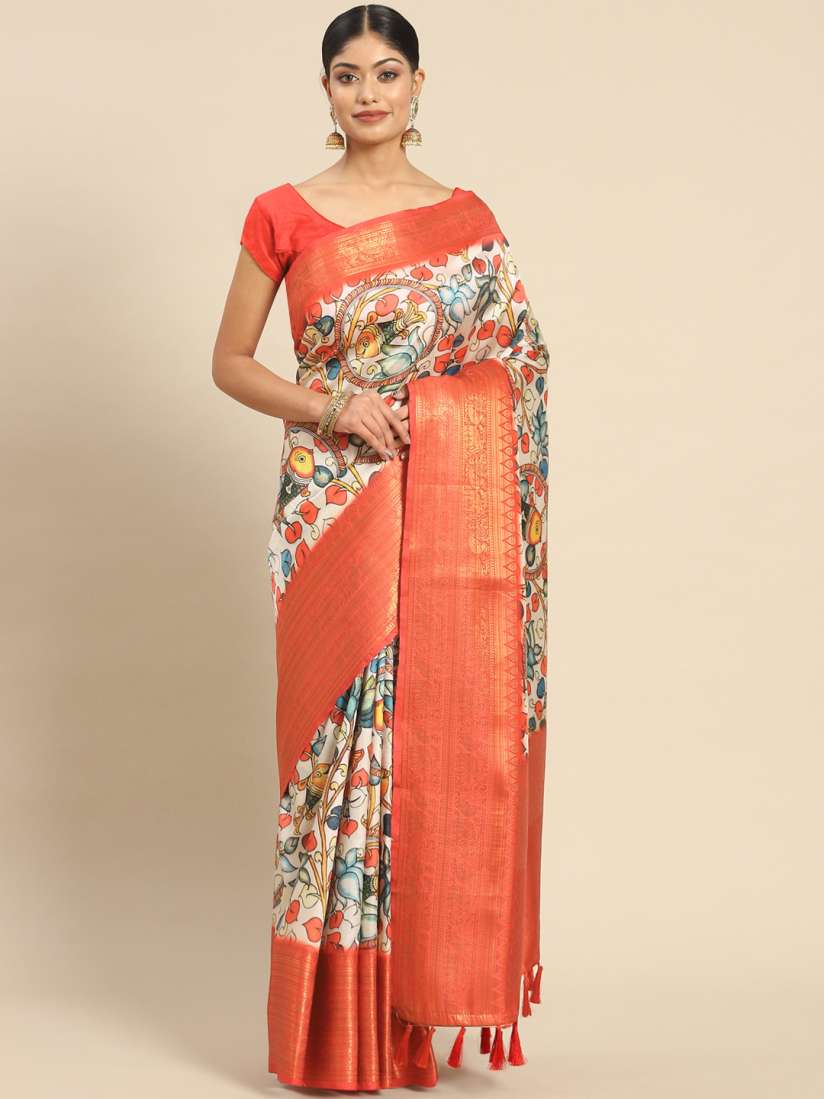Myntra kalamkari sarees online