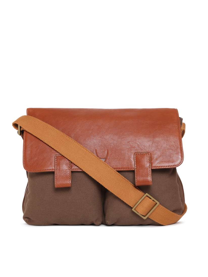 Buy Hidesign Men Brown Leather TUAREG 02 Messenger Bag Messenger Bag for Men 2091286 Myntra