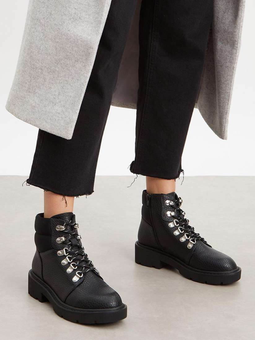 Buy DOROTHY PERKINS Women Black Padded Biker Boots Boots for Women 20915544 Myntra