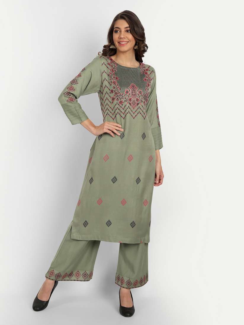 Buy HK colours of fashion Grey Pink Unstitched Dress Material Dress Material for Women 20918620 Myntra
