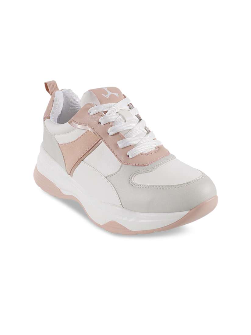 Buy Mochi Women White Tan Woven Design Sneakers Casual Shoes for Women 20922146 Myntra