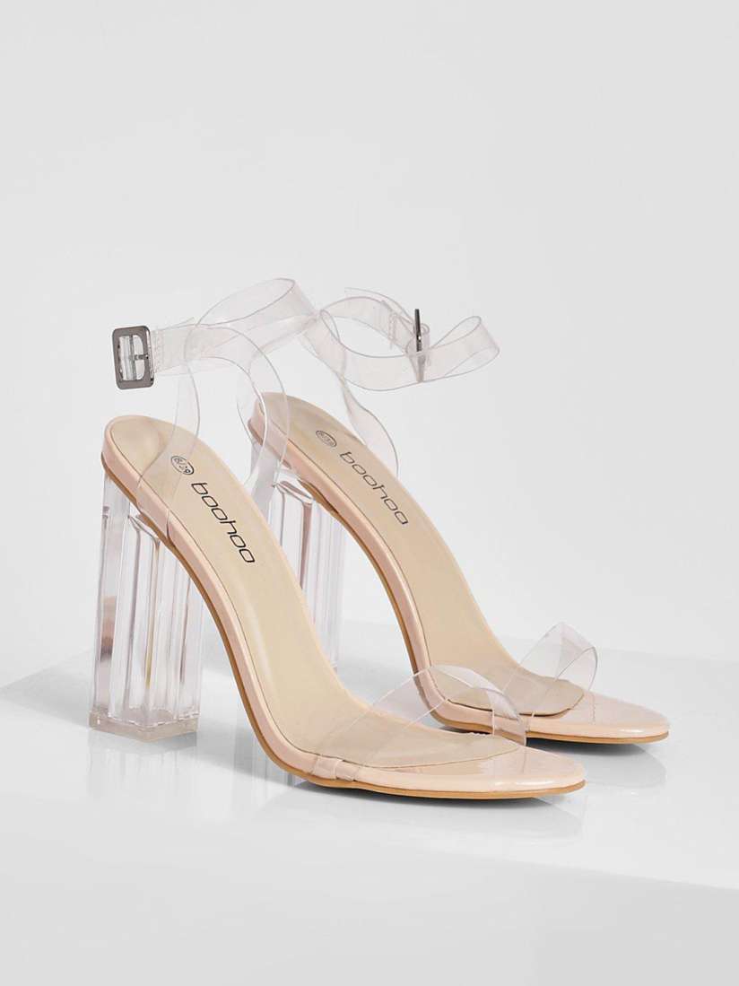 Buy Boohoo Transparent Mid Top Block Heels Heels for Women 20924878 Myntra