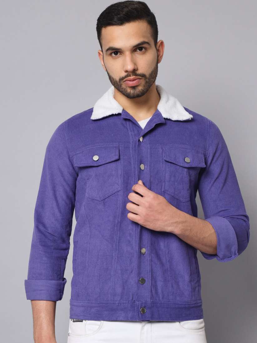 Purple corduroy jacket online