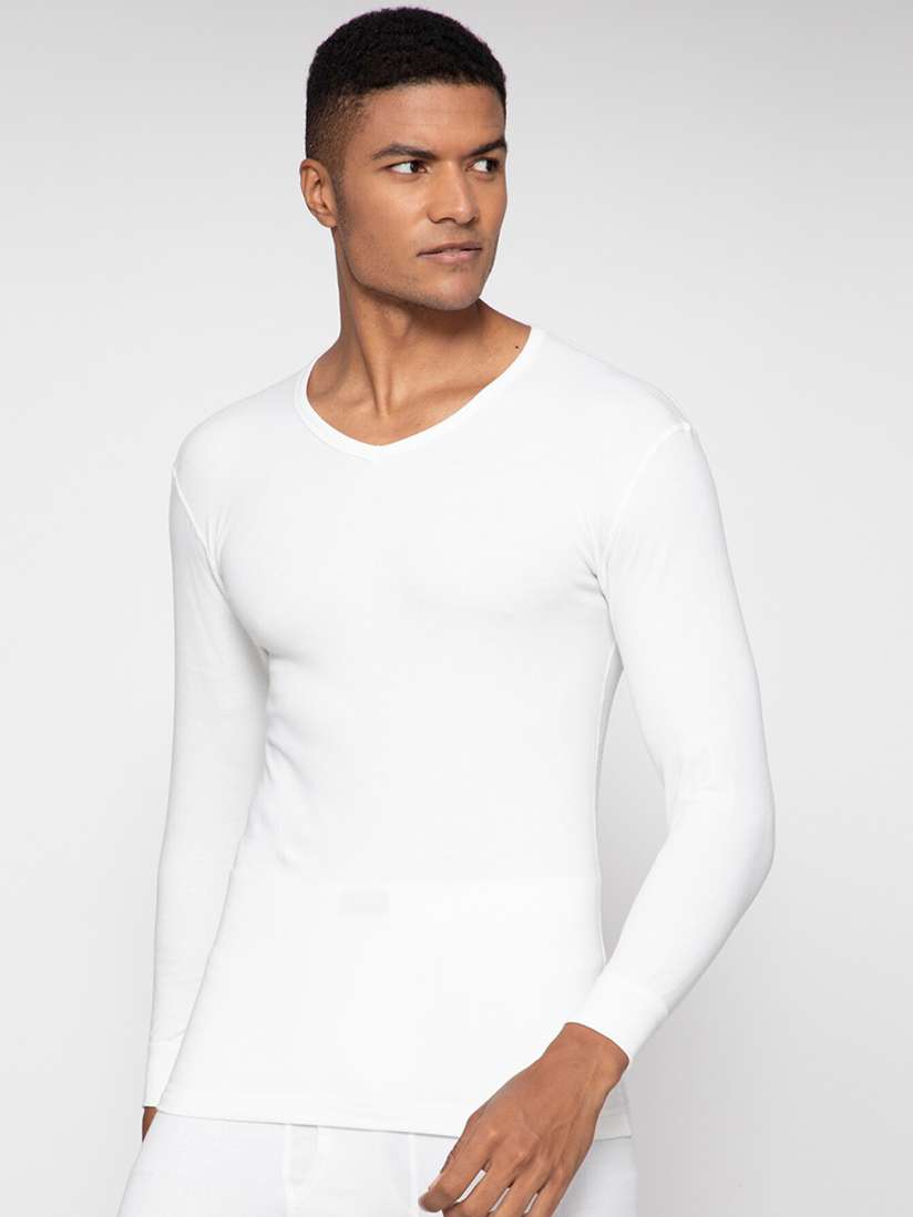 Mens white long sleeve thermal top cheap