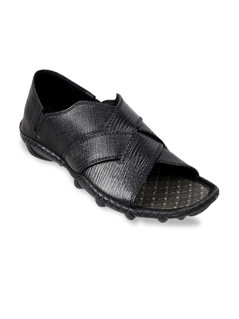 Buy J.FONTINI Men Black Leather Comfort Sandals Sandals for Men 20929868 Myntra