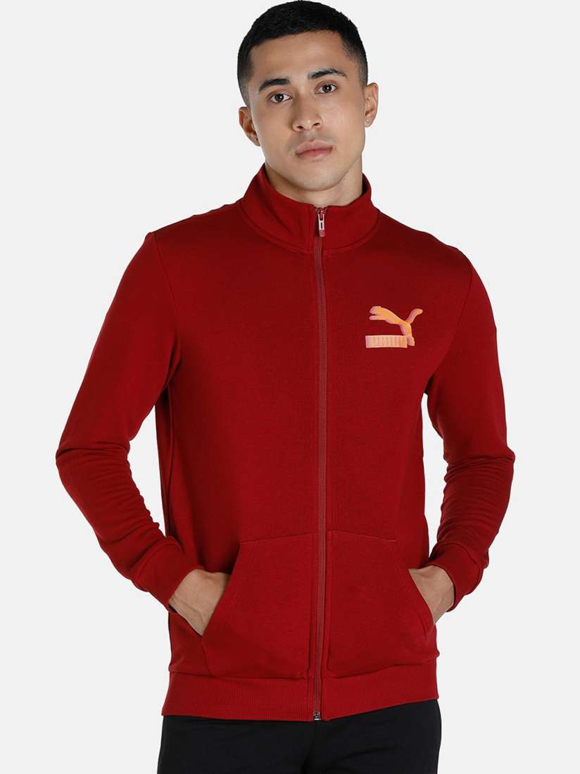 Buy Puma Men Red Outdoor Slim Fit Sporty Jacket Jackets for Men 20936032 Myntra
