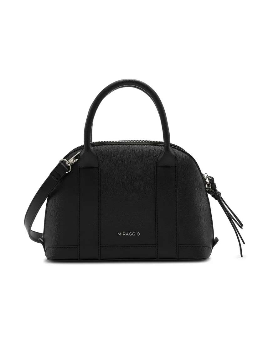 Buy MIRAGGIO Black Dome Satchel Handbag with Sling Strap Handbags for Women 20938190 Myntra