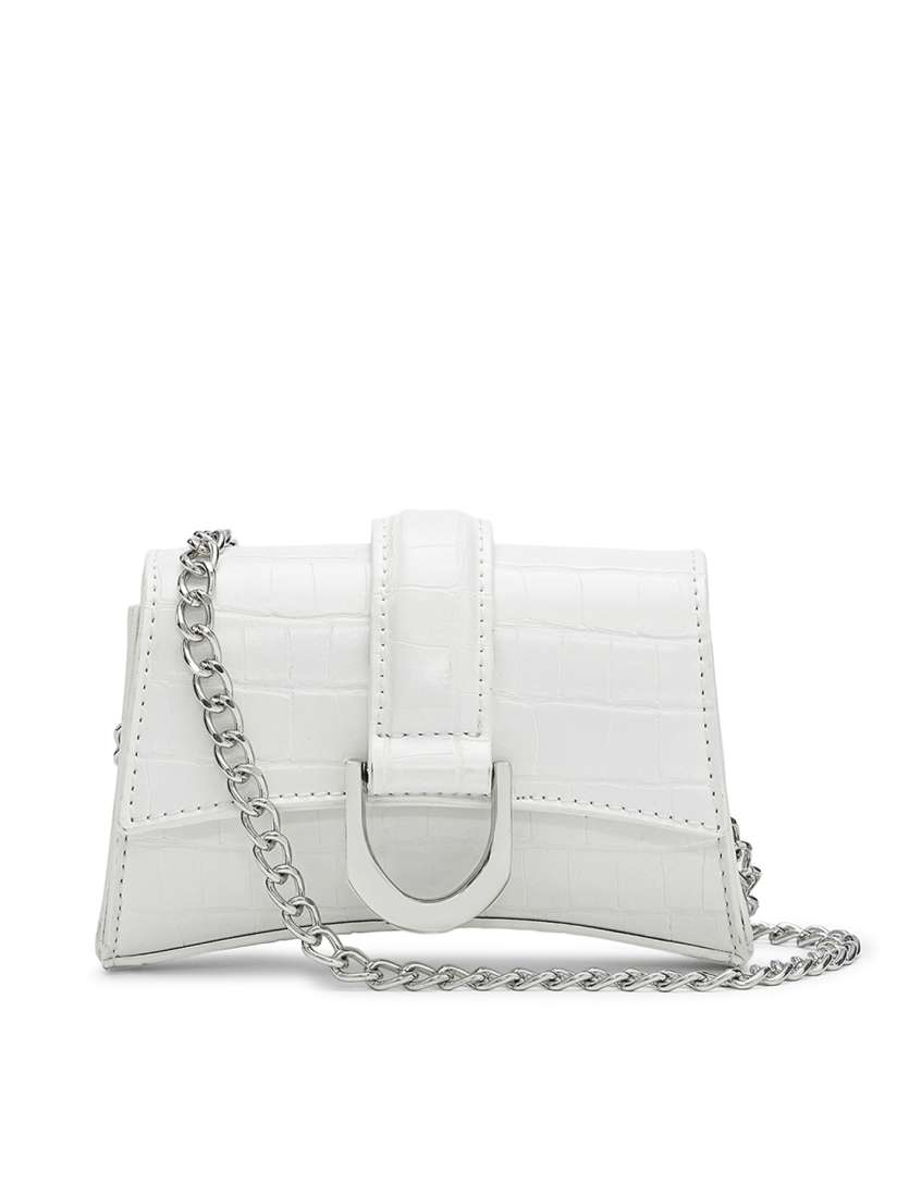 White mini croc bag clearance