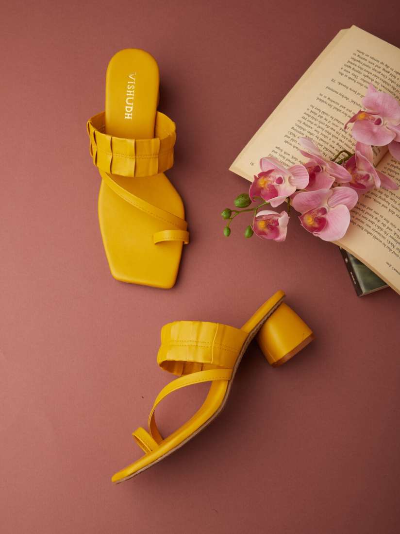 Dark mustard heels cheap