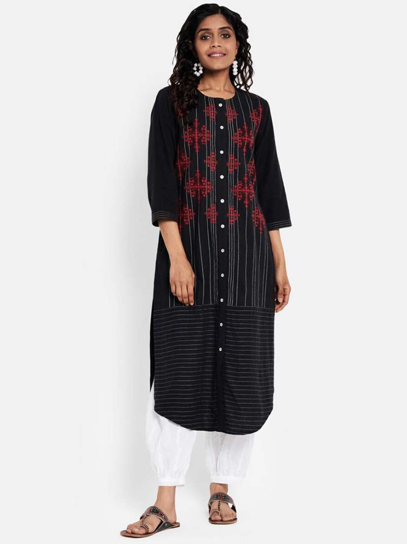 Fabindia black kurta shop