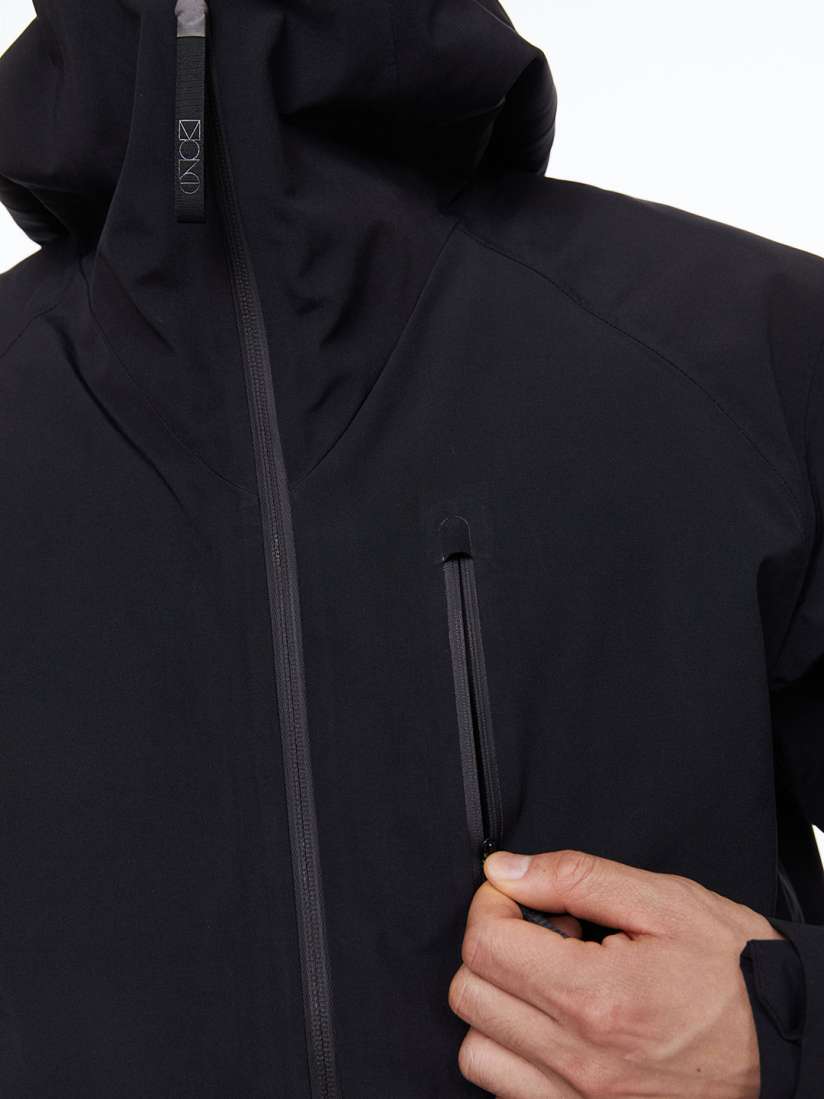 H&M Men Black 3-Layer Shell Jacket In StormMove