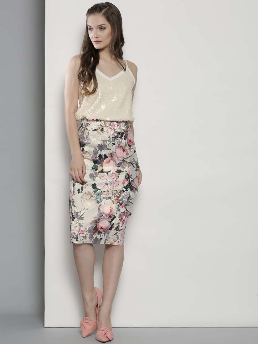 Floral skirt dorothy perkins top