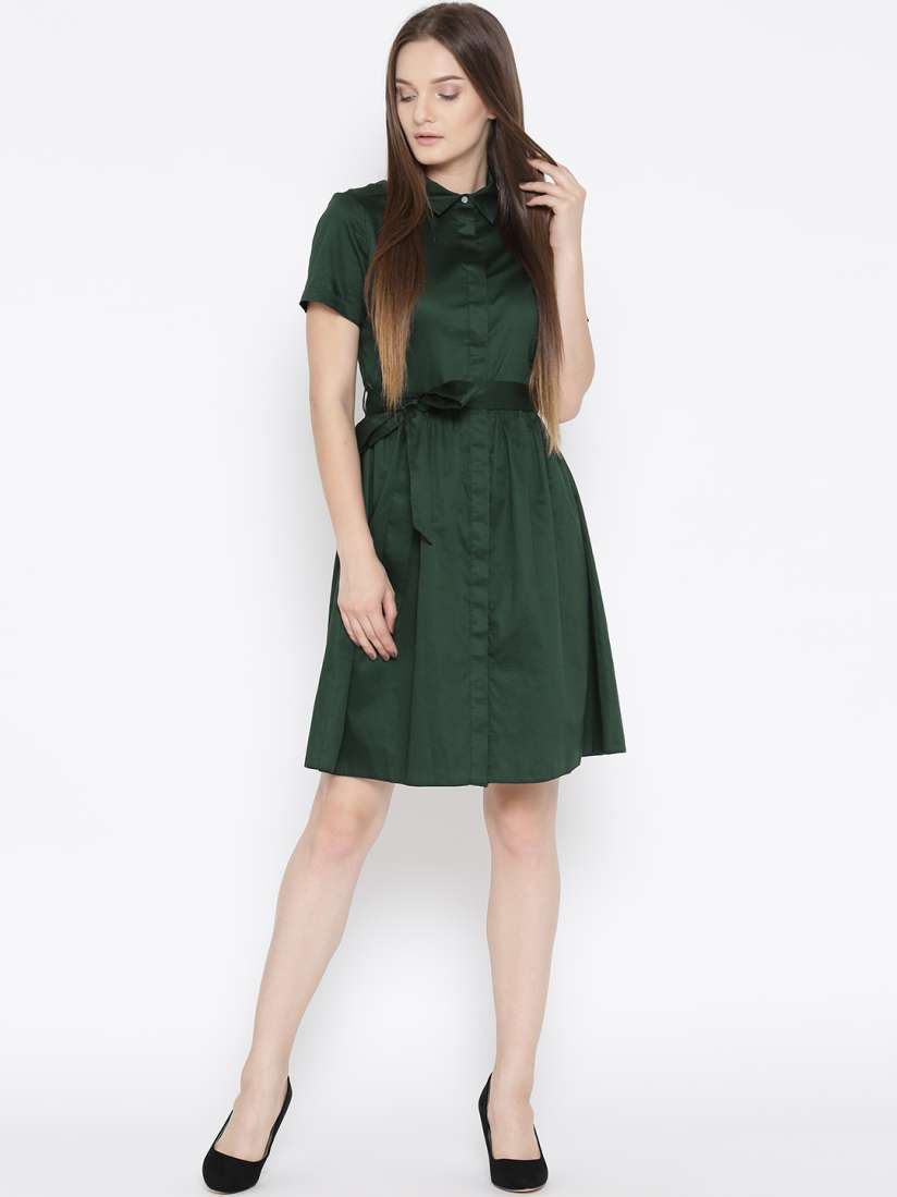 Dorothy perkins green shirt dress top
