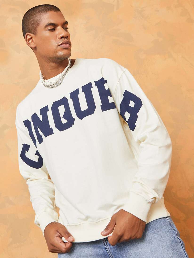 Boxy cotton sweatshirt 2025
