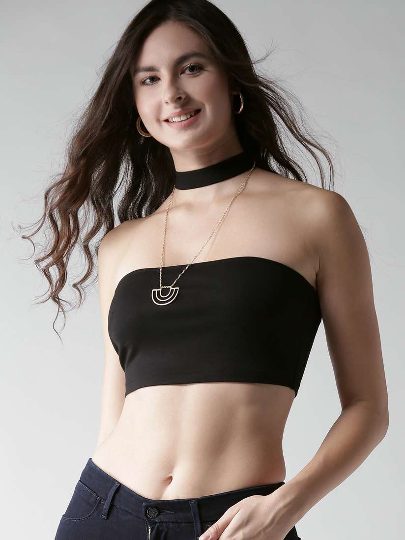 forever 21 black tube top