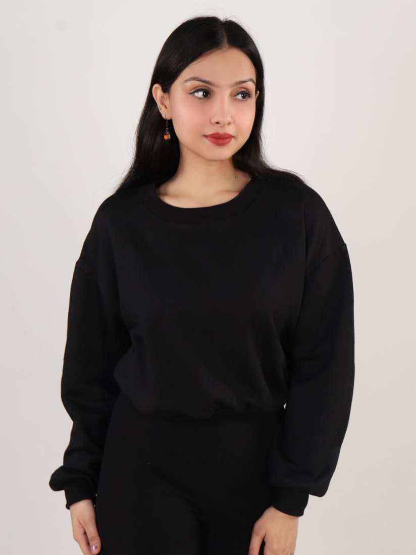 Black baggy sweatshirt sales