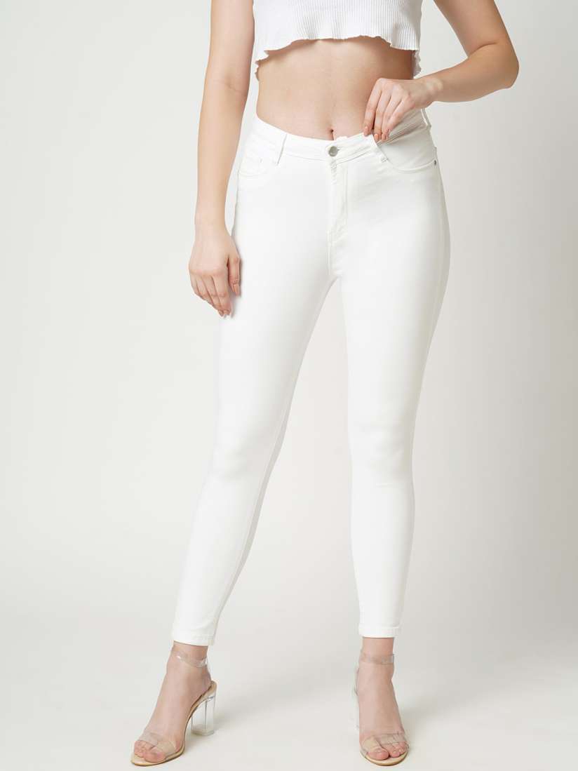Buy Kraus Jeans Women White Skinny Fit Jeans Jeans for Women 20973936 Myntra