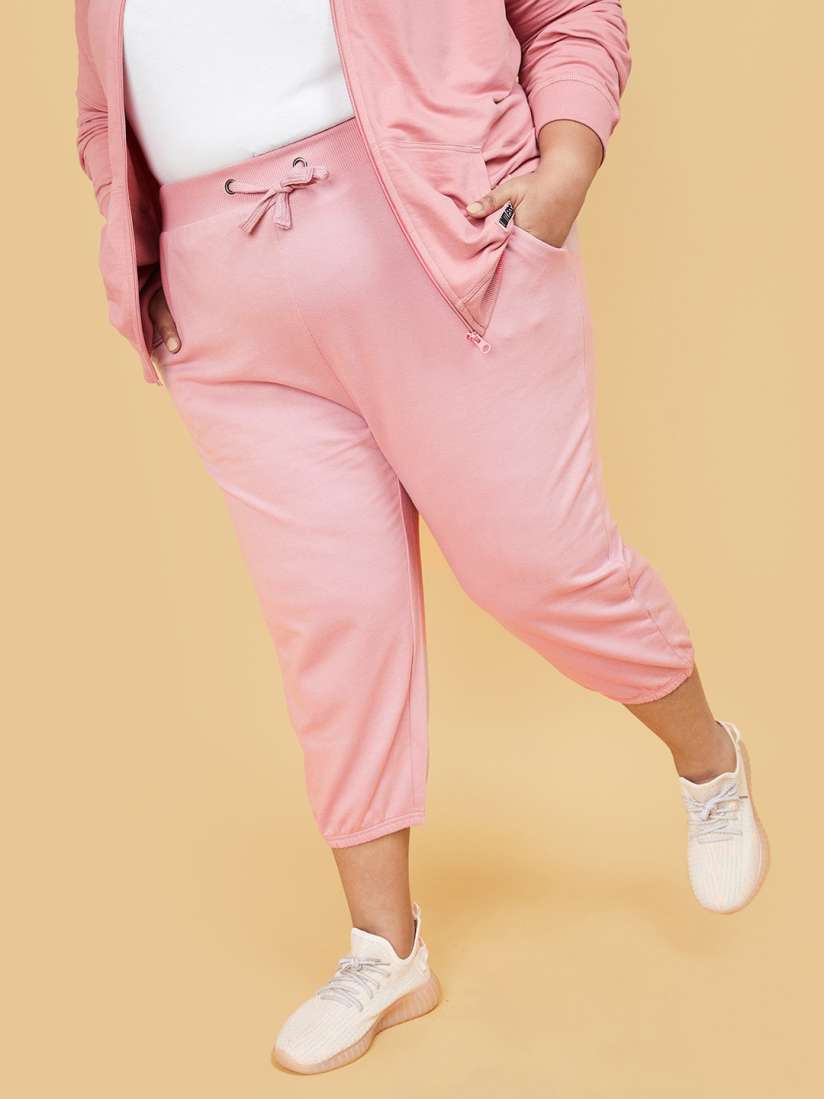 Plus size pink capris clearance