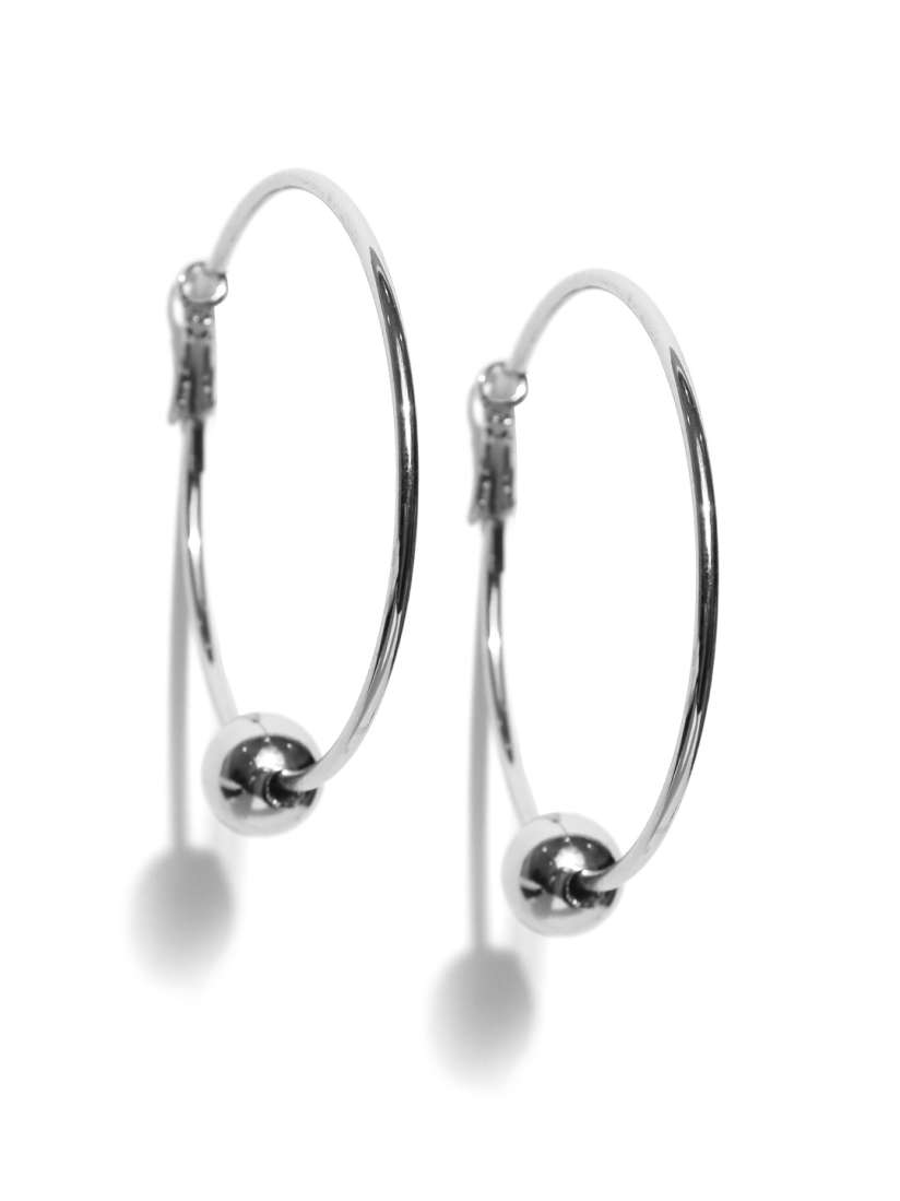 Forever 21 silver hoop earrings sales
