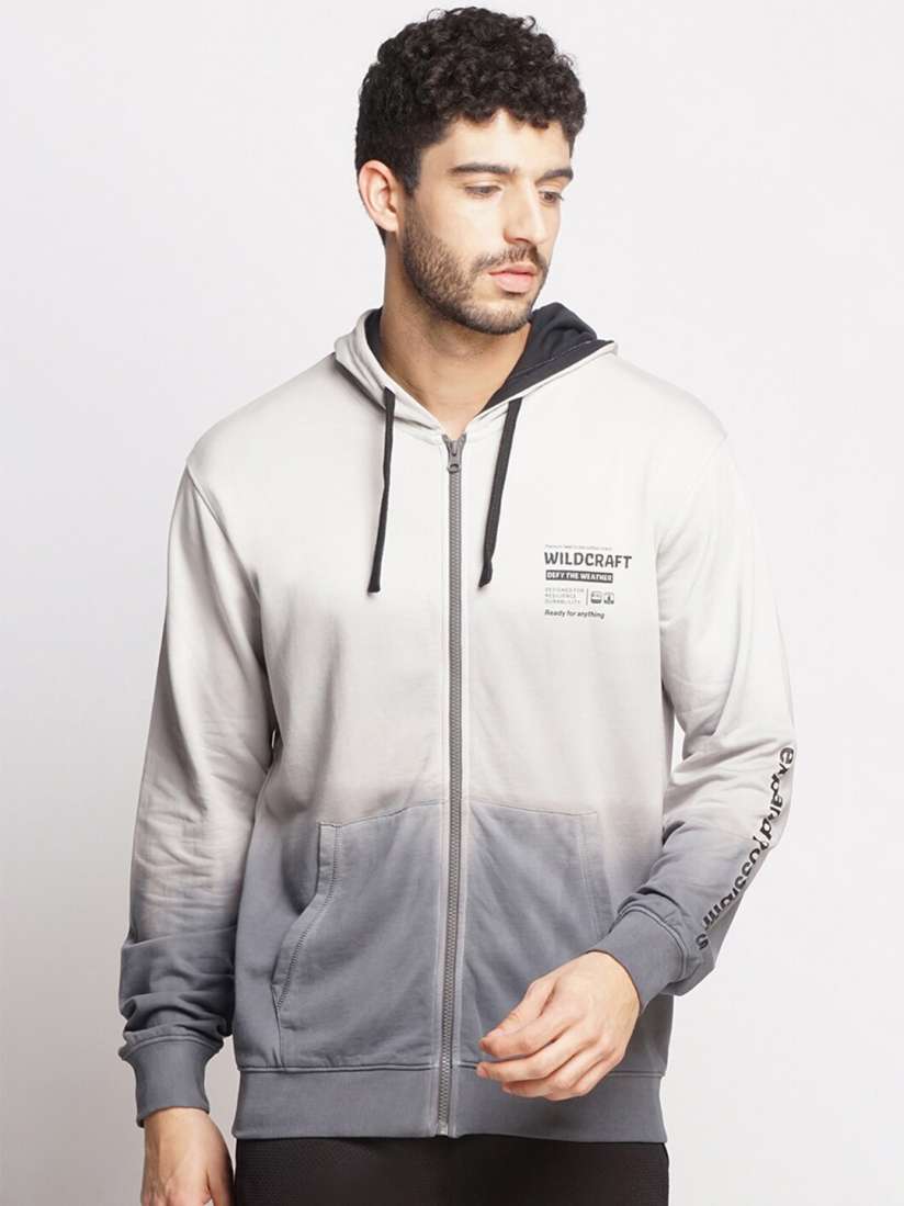 Buy Wildcraft Men Grey Hooded Cotton Sweatshirt Sweatshirts for Men 20978358 Myntra