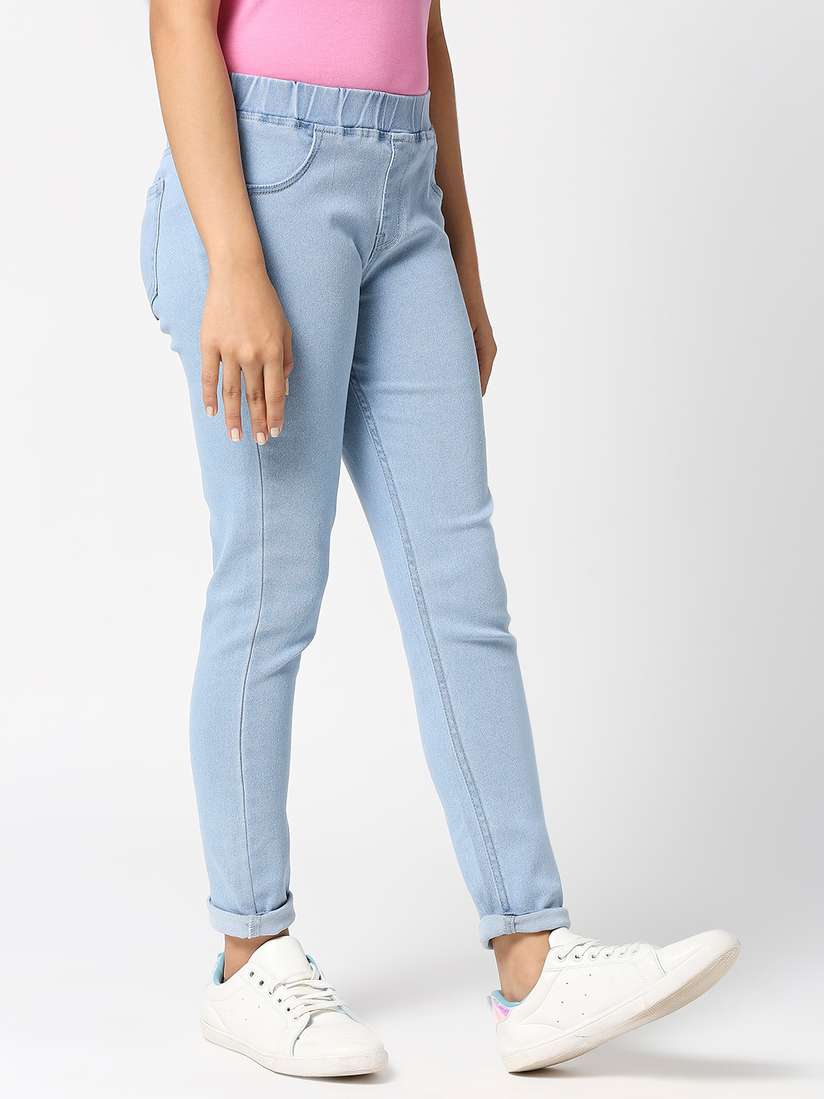 Kalinga Ashok Jean Taille Haute Style Denim Jeggings Kiabi