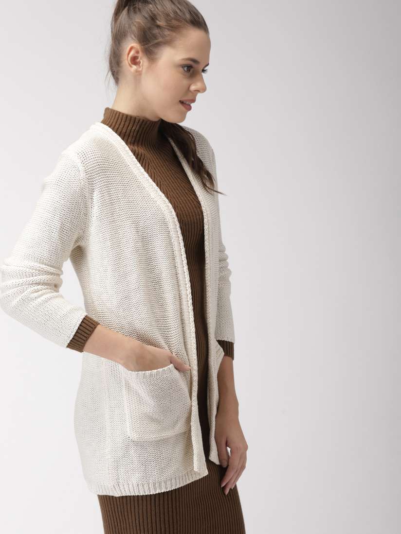 Myntra Forever 21 Knitted Sweater Buy FOREVER 21 Women Off-White