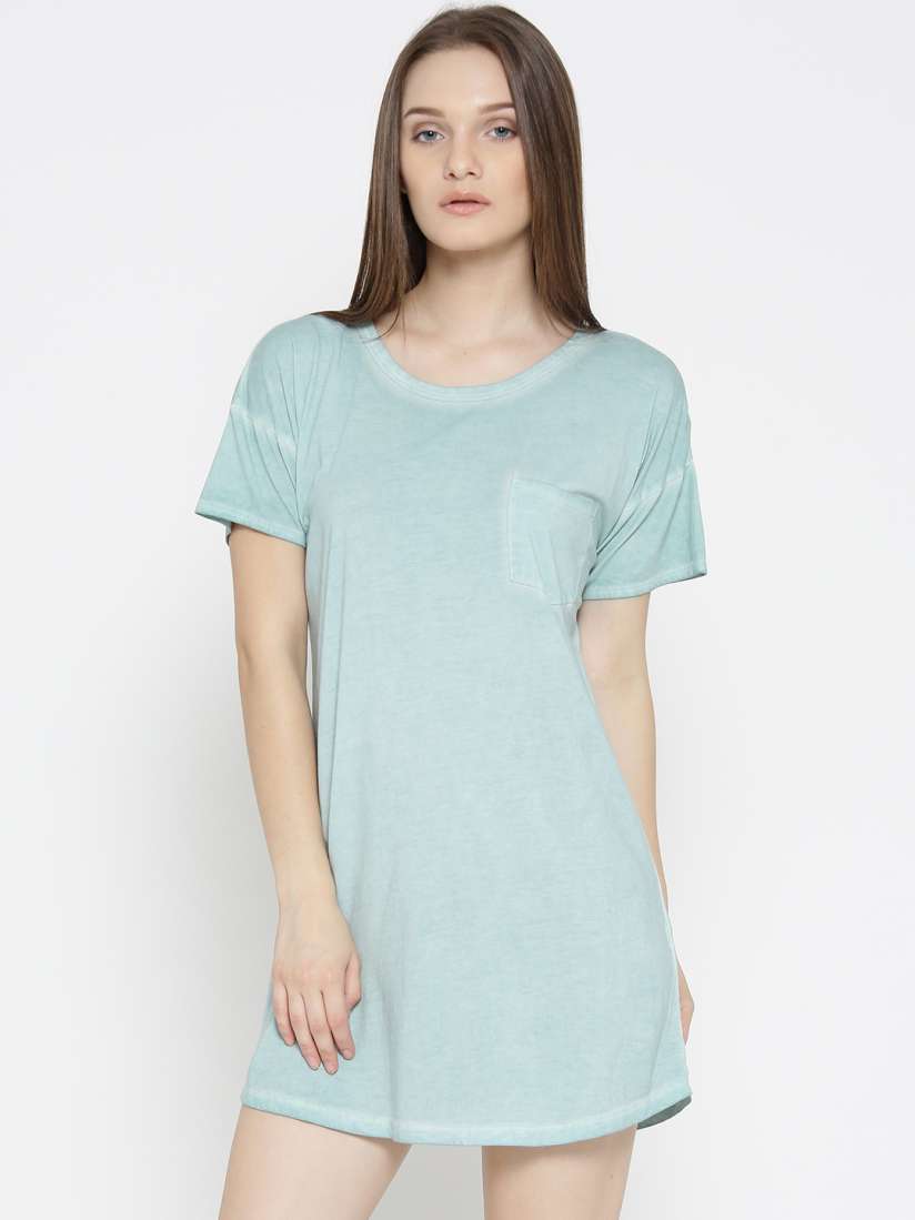 Buy FOREVER 21 Women Mint Green Solid T shirt Dress Dresses for Women 2098549 Myntra