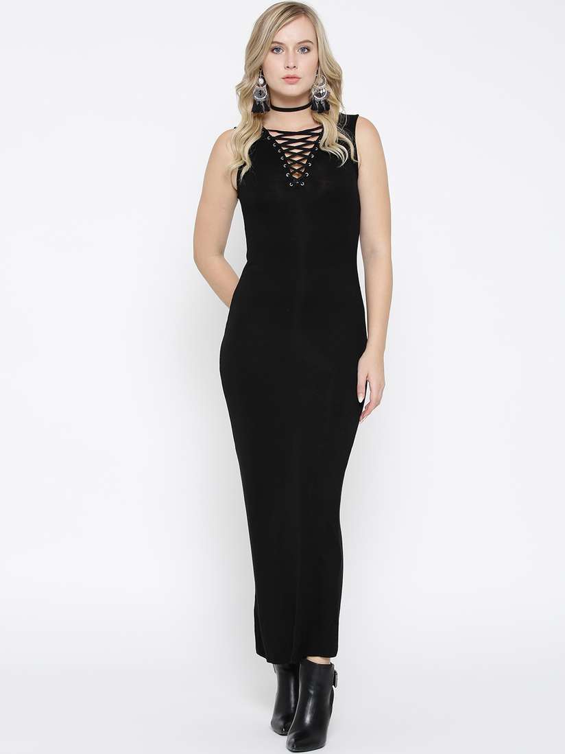 embroidered boho dress Embroidery Folk Black / S Product Group: 2570 Inseam:39