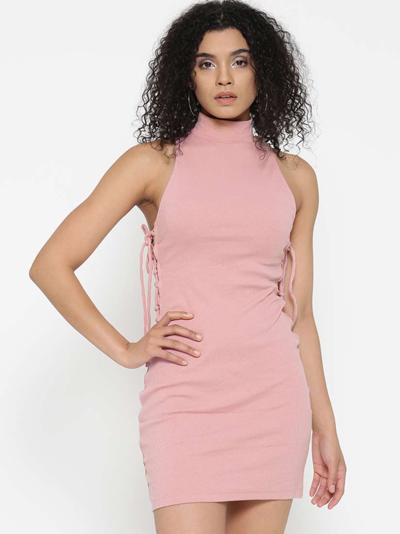 Buy FOREVER 21 Women Pink Solid Sheath Dress Dresses for Women 2098679 Myntra
