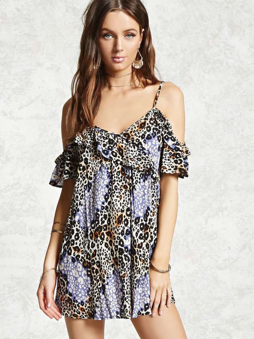 Cold shoulder dress forever 21 shop