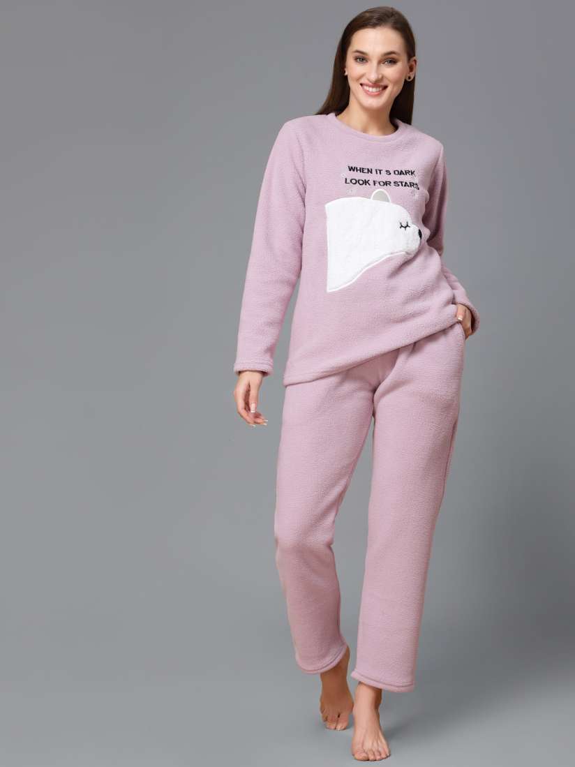 Polar fleece pajamas women's shop