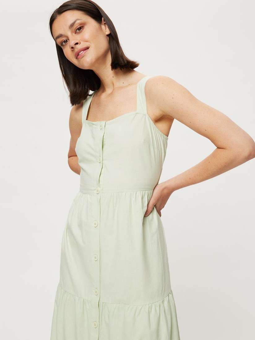 Buy DOROTHY PERKINS Mint Green Cotton A Line Tiered Dress Dresses for Women 20993830 Myntra