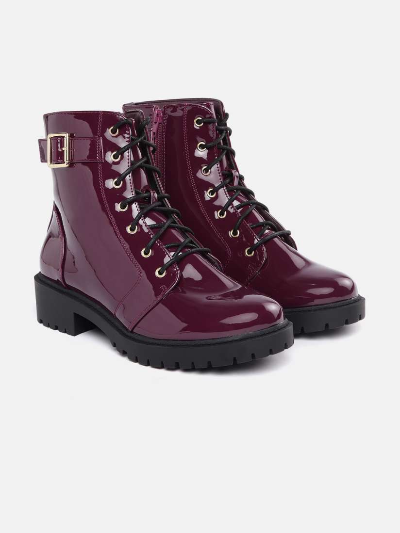 Buy DOROTHY PERKINS Women Mid Top Block Heel Regular Boots with Buckle Detail Boots for Women 20994162 Myntra