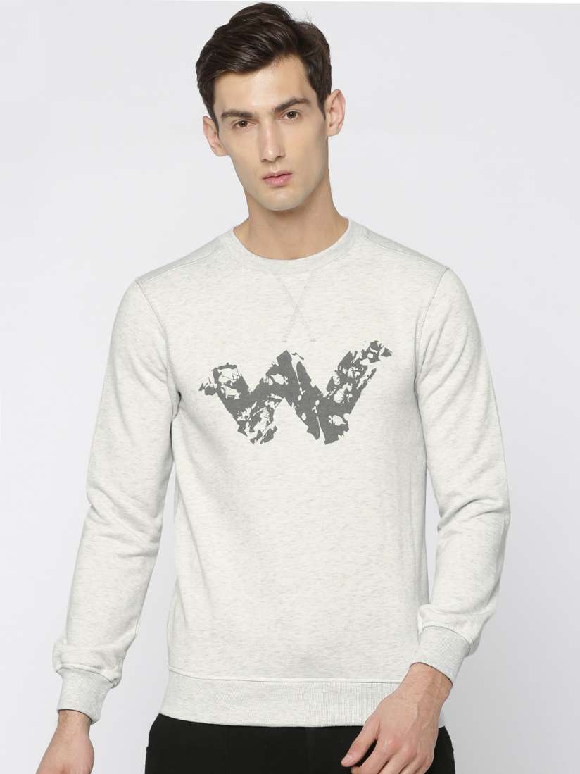 Wildcraft sweatshirt grey discount