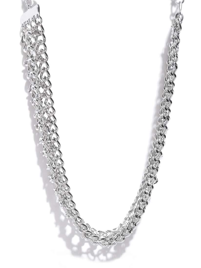 Forever 21 silver necklaces online