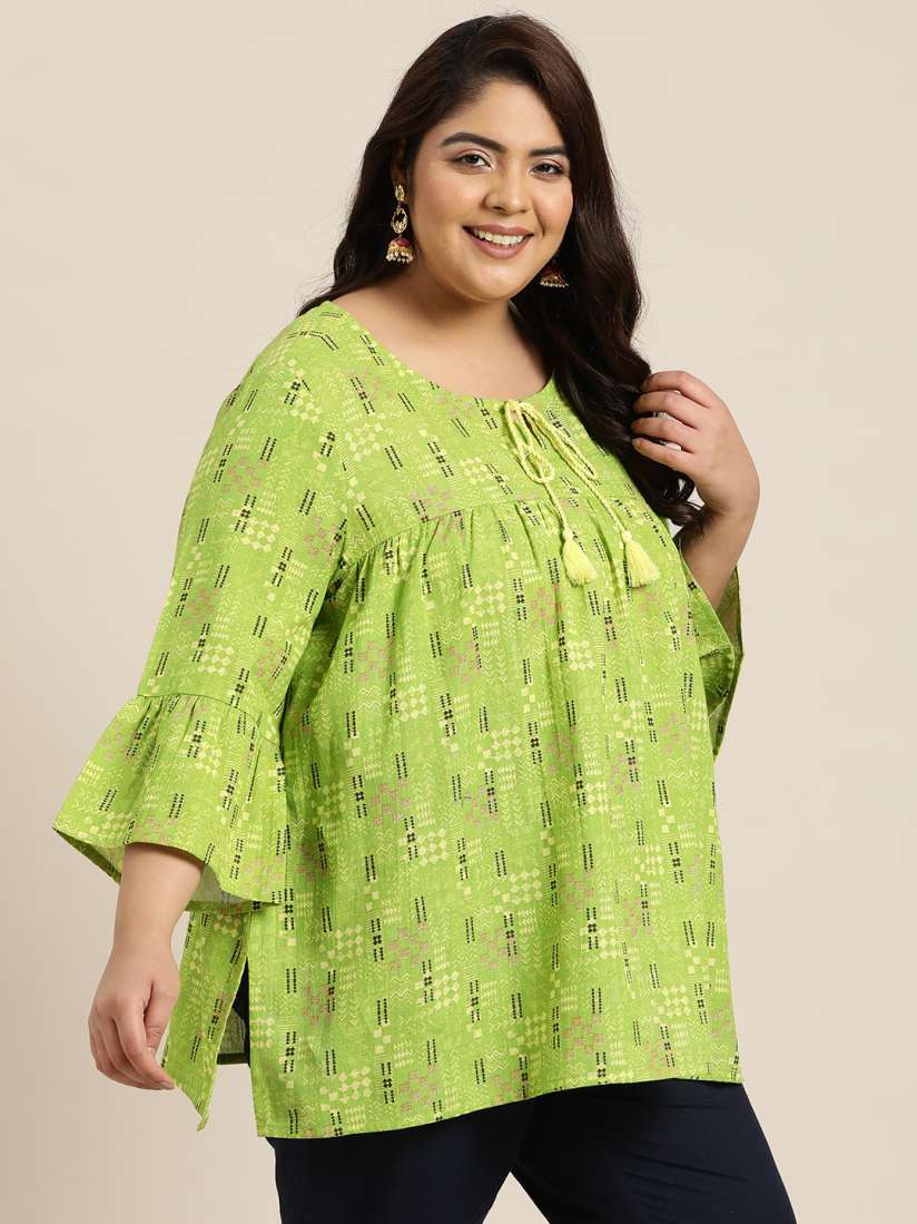 Buy Sztori Plus Size Geometric Printed Kurti Kurtis for Women 20999132 Myntra
